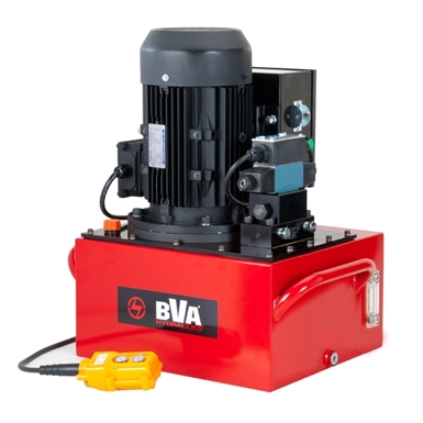 BVA Hydraulics Electric Pumps with 3 Phase Electric Motor for Single Acting Cylinders PE60S3L40J